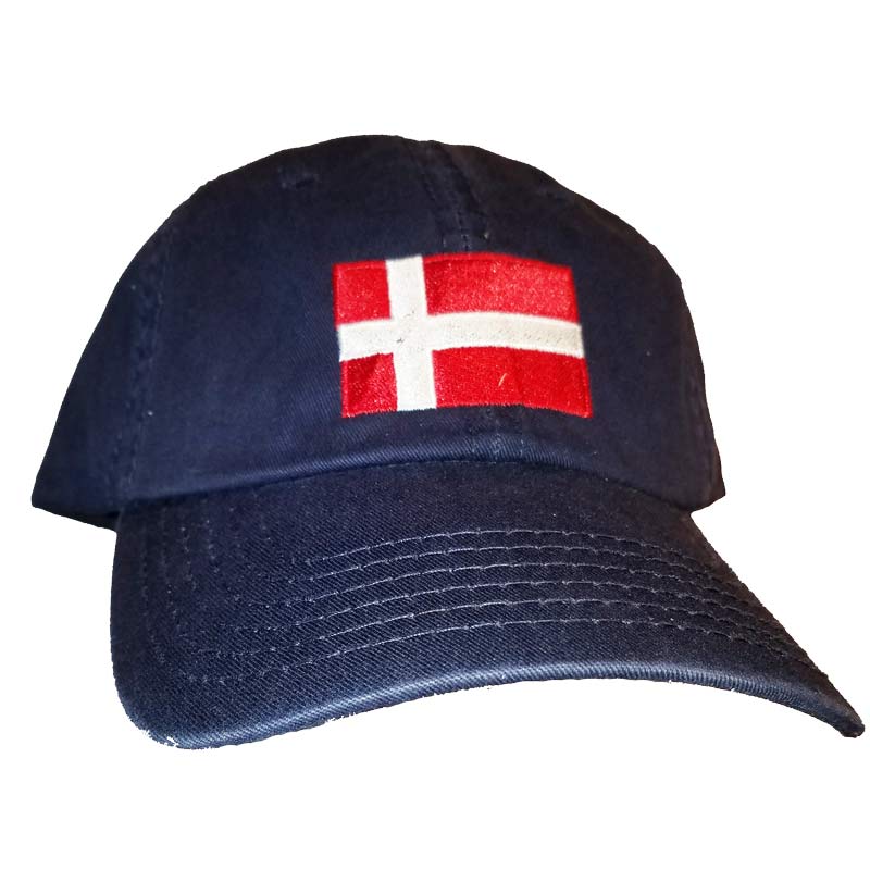 Danish Flag Ball Cap - Navy Blue